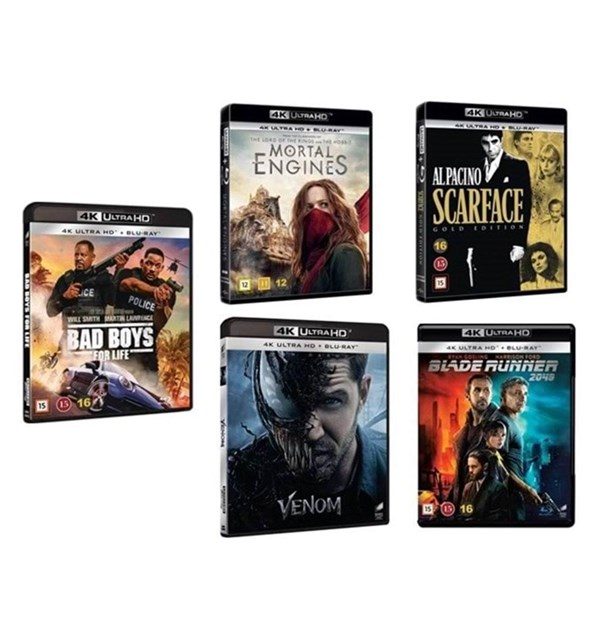 Universal Sony Pictures Nordic Blu-Ray movie bundle