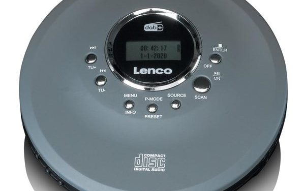 Lenco CD-400GY – Discman with DAB+ FM radio rech. batt.