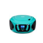BigBen Interactive Portable CD Player/USB/MP3/FM/BT – Blue
